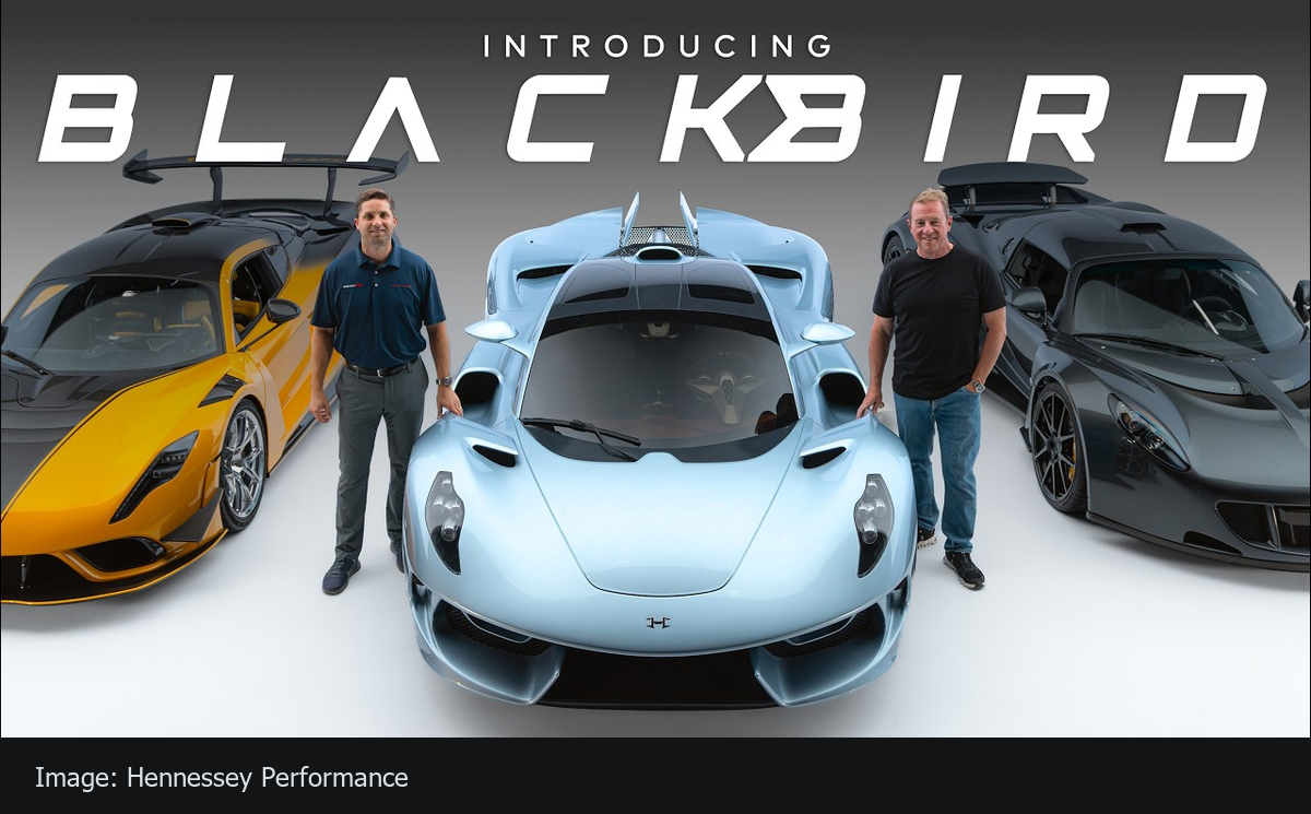 Hennessey Blackbird concept วางสูตรอเมริกัน hypercar: V8 NA 6.2 ลิตร เกียร์ gated manual และขับหลัง