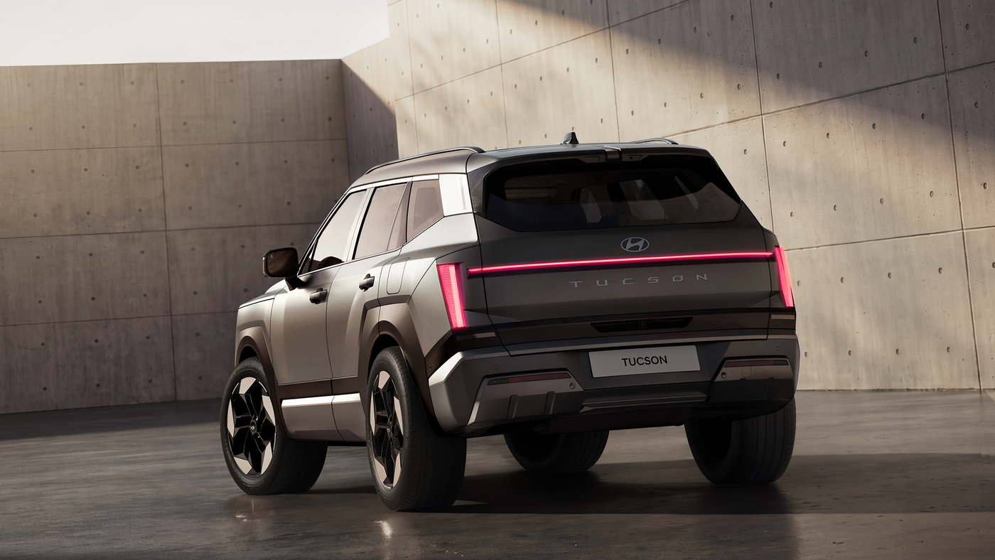 Hyundai TUCSON ใหม่ มุมท้ายจากภาพทางการ